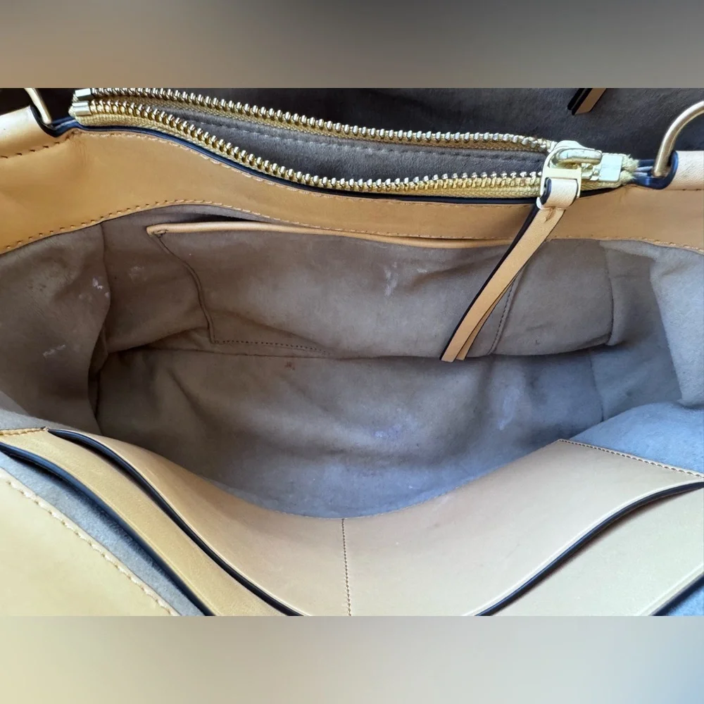 Tory Burch McGraw Small Leather Tote – Butter Yellow - Picture 14 of 16